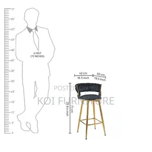 Barstools; Four Legs Free Stand Leather Comfy Barstools