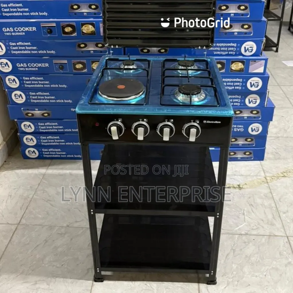 Electromate 3+1 Standing Cooker With Shelves ...
