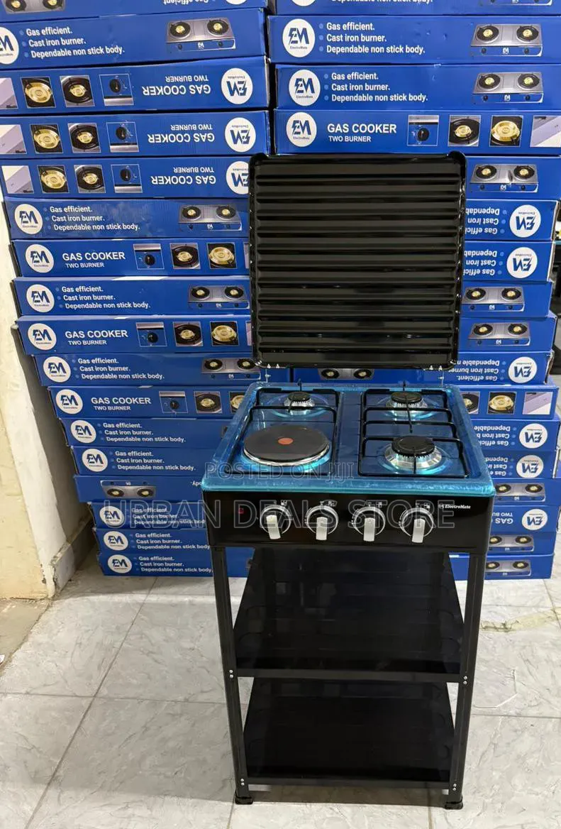 Electromate 3+1 Standing Cooker With Shelves