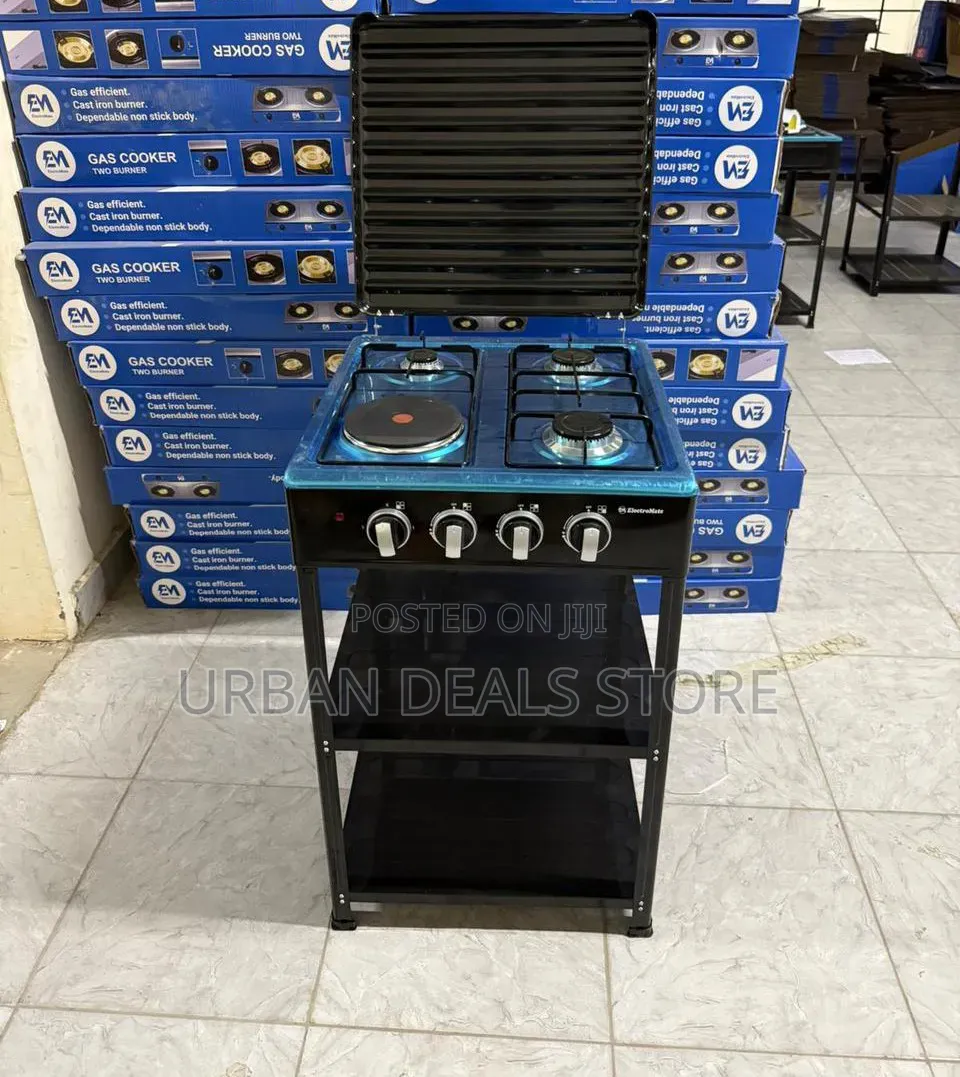 Electromate 3+1 Standing Cooker With Shelves