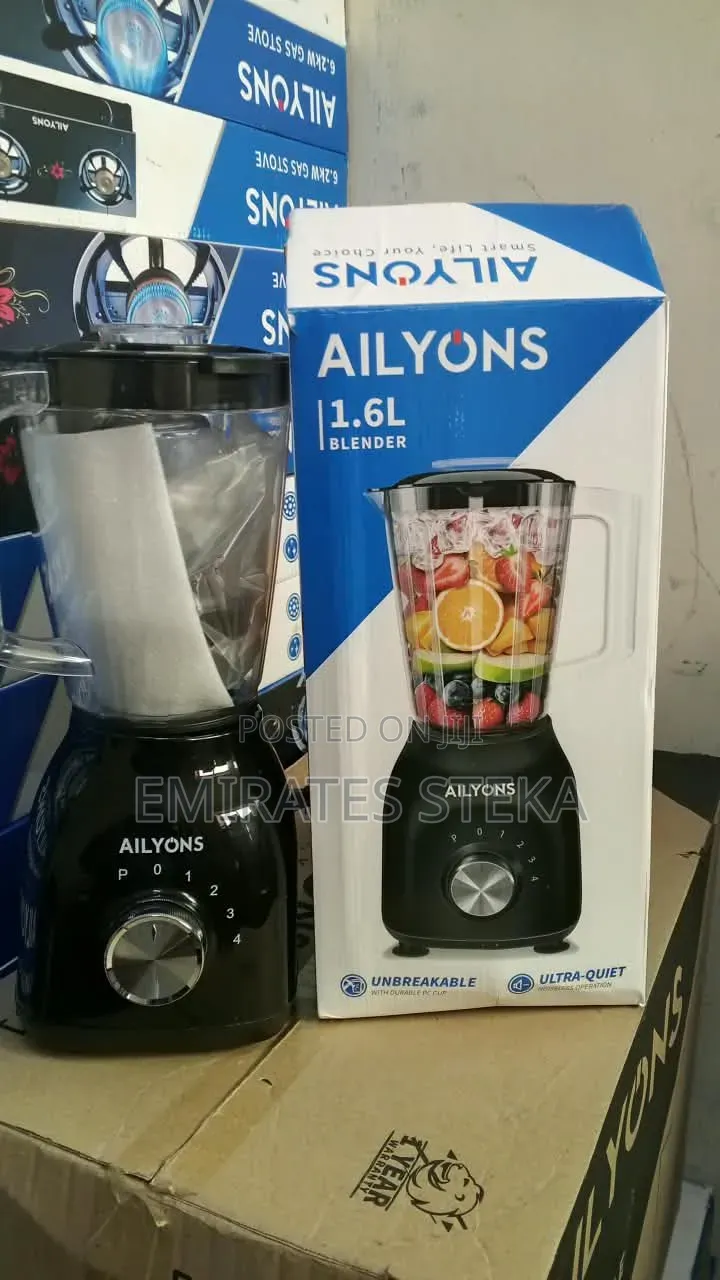 AILYONS 1.6L 2-in-1 Blender & Grinder - 350W, Stainless Steel Blades