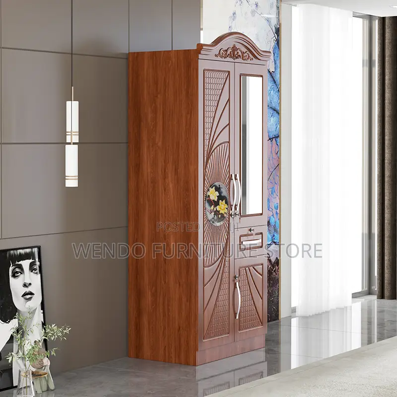 2 Door MDF Wardrobe With Shelves