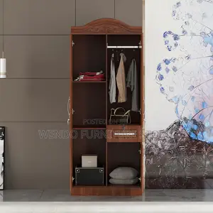 2 Door MDF Wardrobe With Shelves