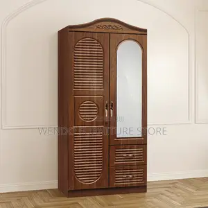 2 Door MDF Wardrobe With Shelves