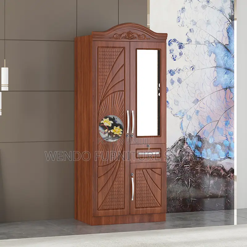 2 Door MDF Wardrobe With Shelves