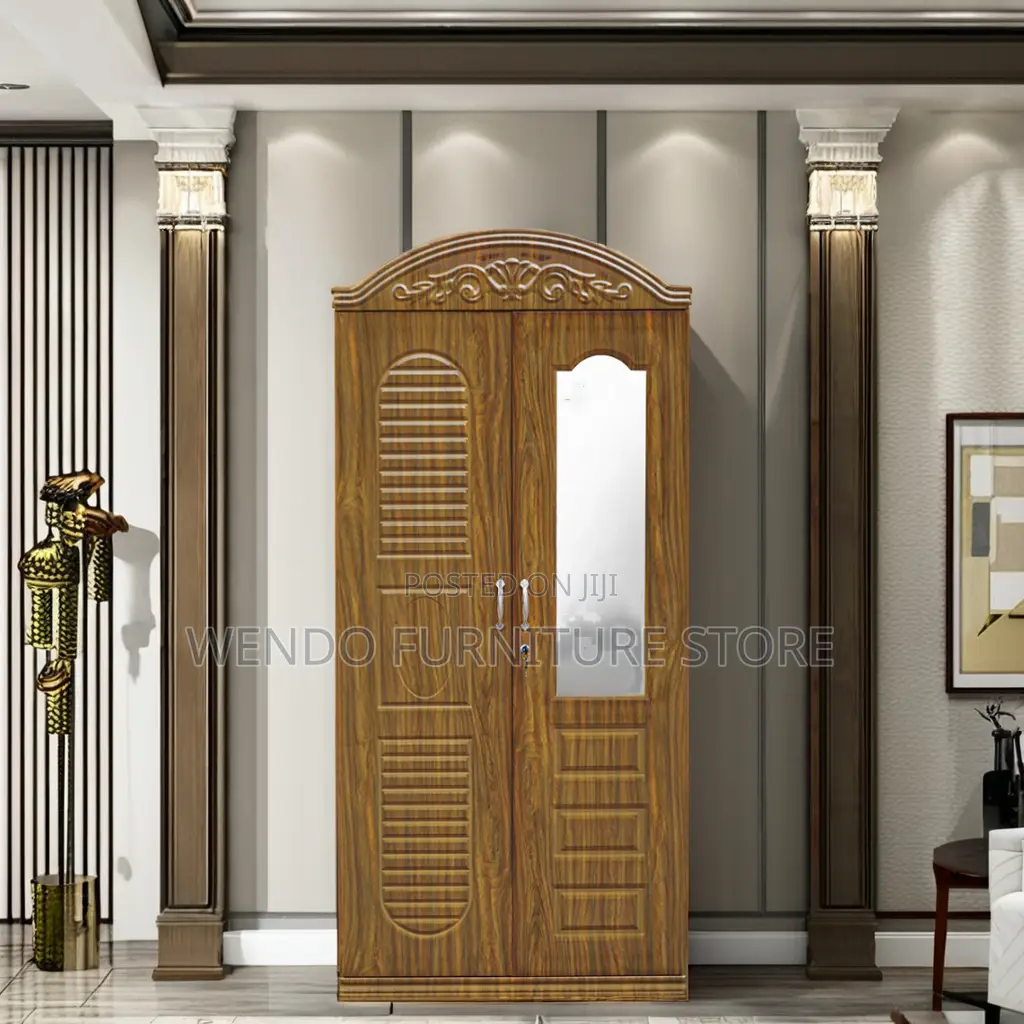2 Door MDF Wardrobe With Shelves