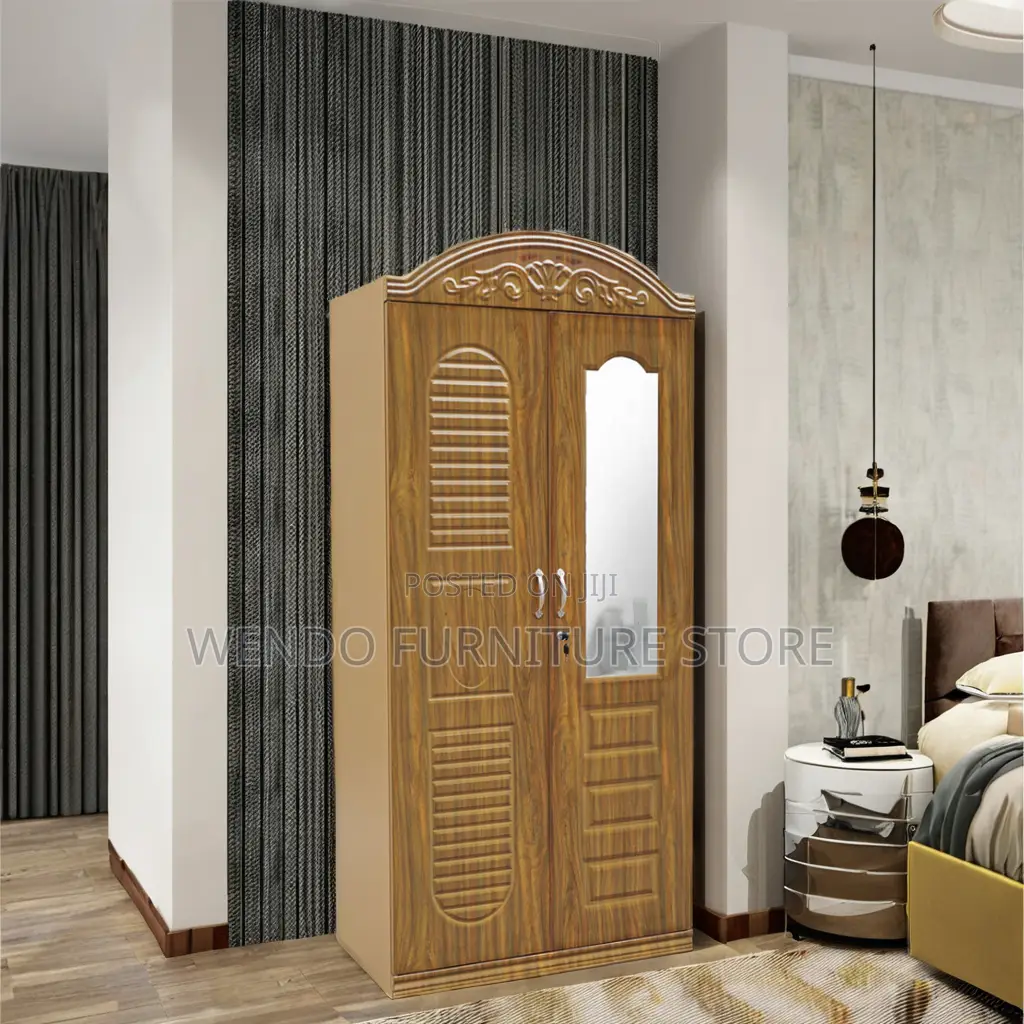 2 Door MDF Wardrobe With Shelves