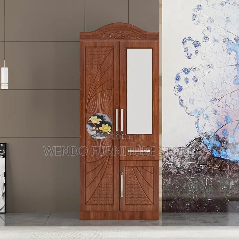 2 Door MDF Wardrobe With Shelves