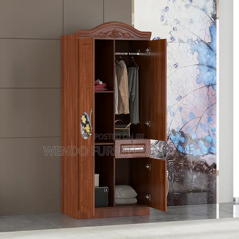 2 Door MDF Wardrobe With Shelves