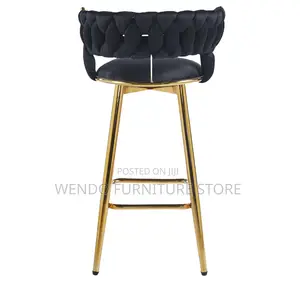 Barstools; Leather Home Office Brown Golden Barstools