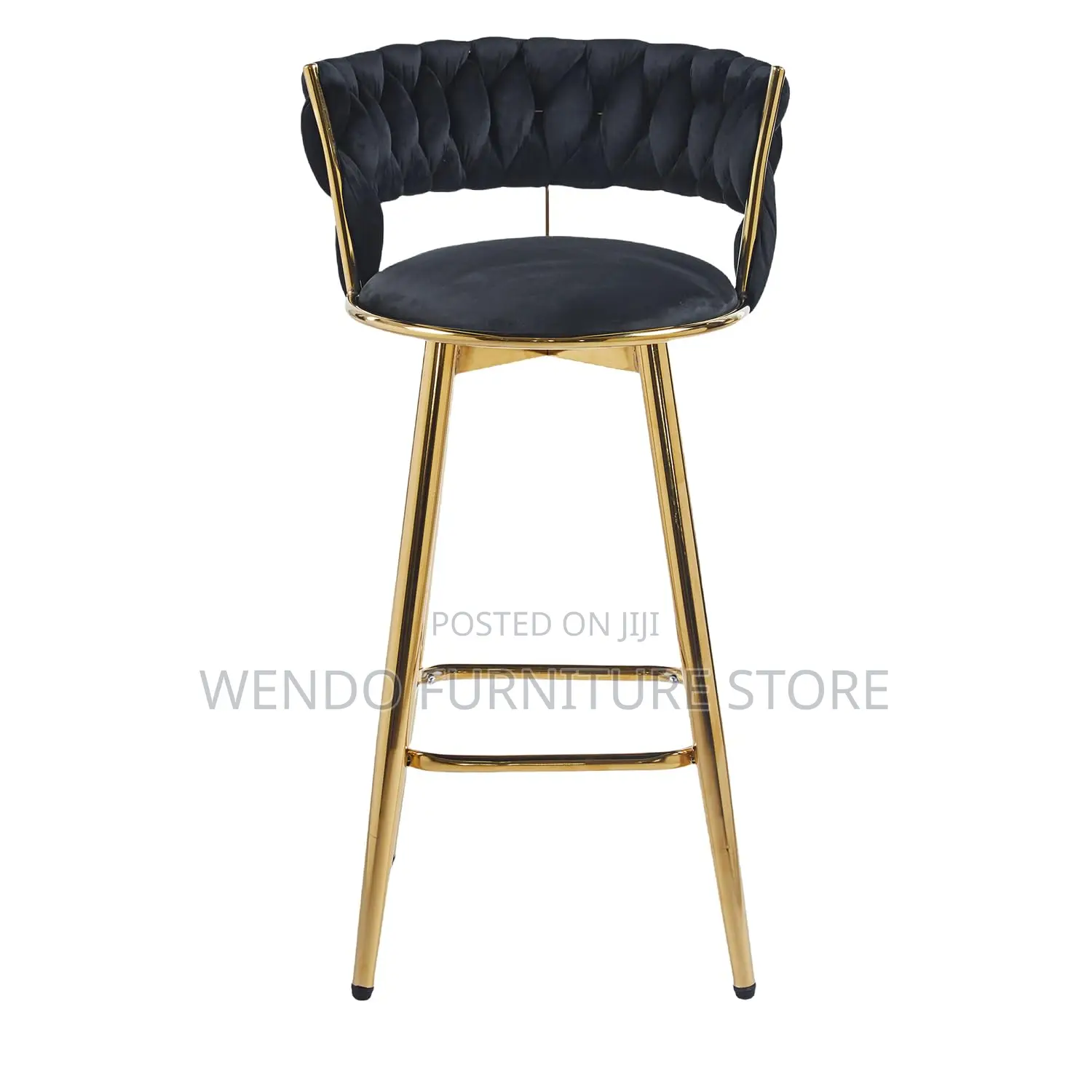 Barstools; Leather Home Office Brown Golden Barstools