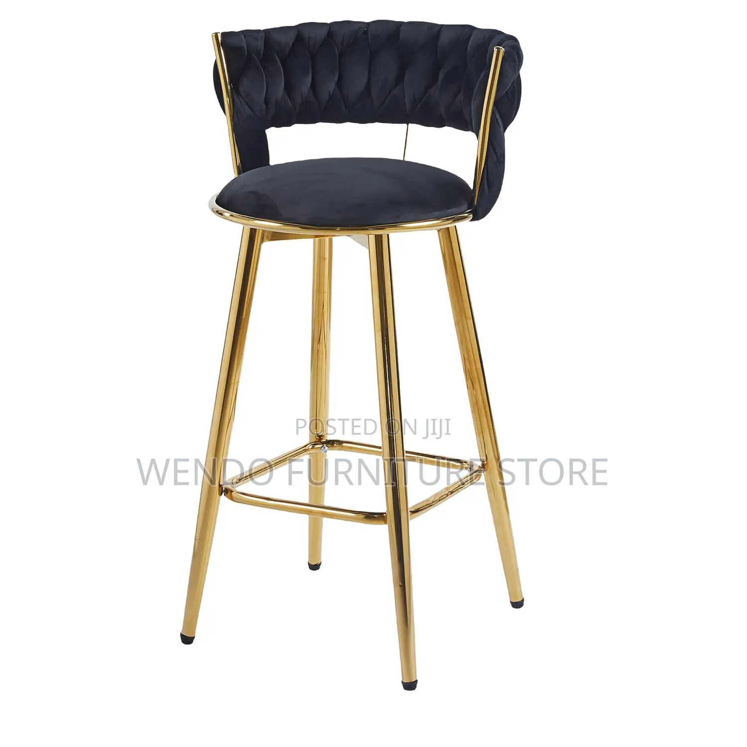 Barstools; Leather Home Office Brown Golden Barstools