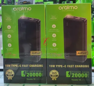 Power Bank 20,000amh Oraimo Power Bank