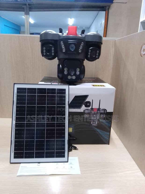 Advanced V380 Triple Lens Siren Camera – Smart CCTV Protection