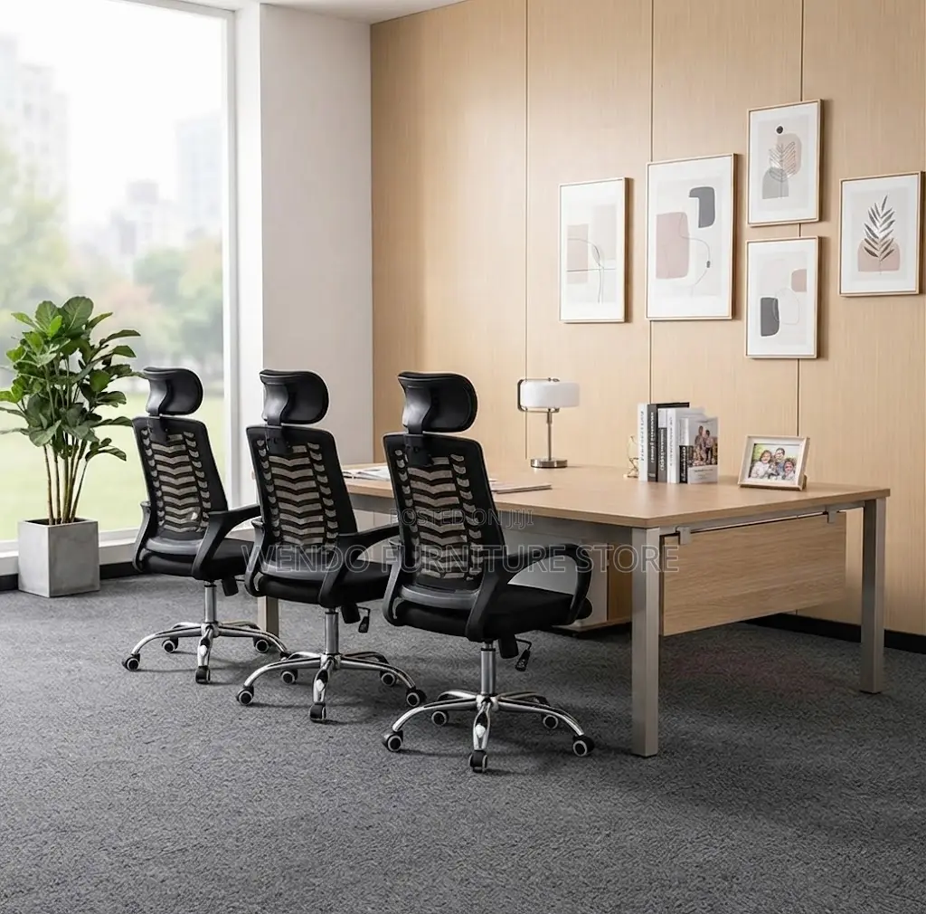 Office Chairs; Long Height Adjustable Headrest Office Swivel Chairs