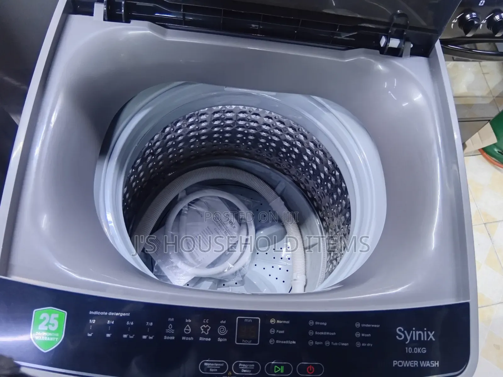 Syinix 10kg Full Automatic Top Loader Washing Machine