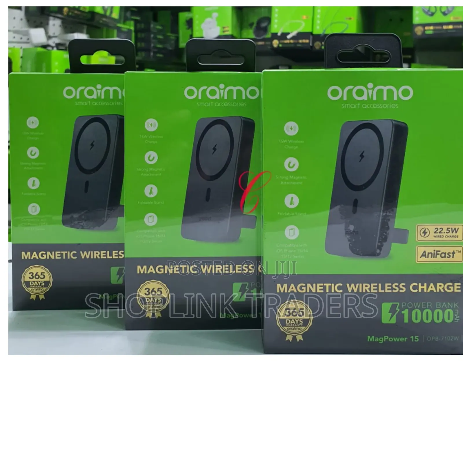 Wireless Powerbank  10,000amh Oraimo Wireless Powerbank