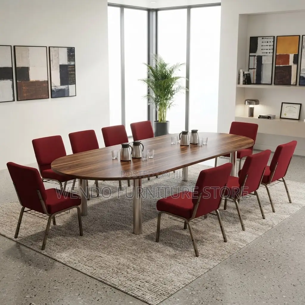 Office Chairs; Red Mid Backrest Conference Church Office Chairs