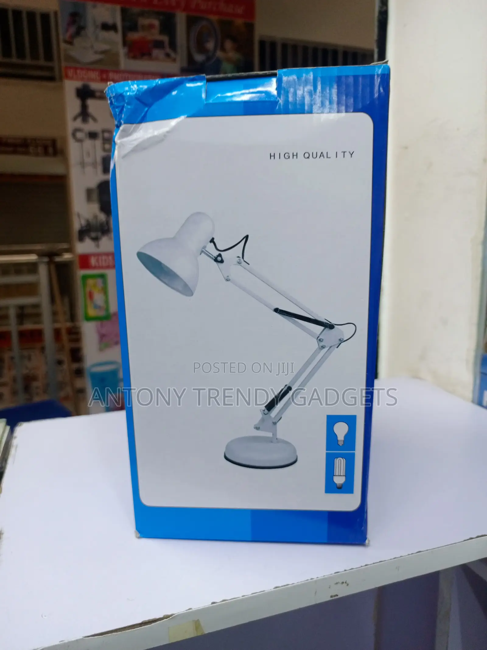 Adjustable Swing Arm Desk Lamp With Clamp and Stable Base