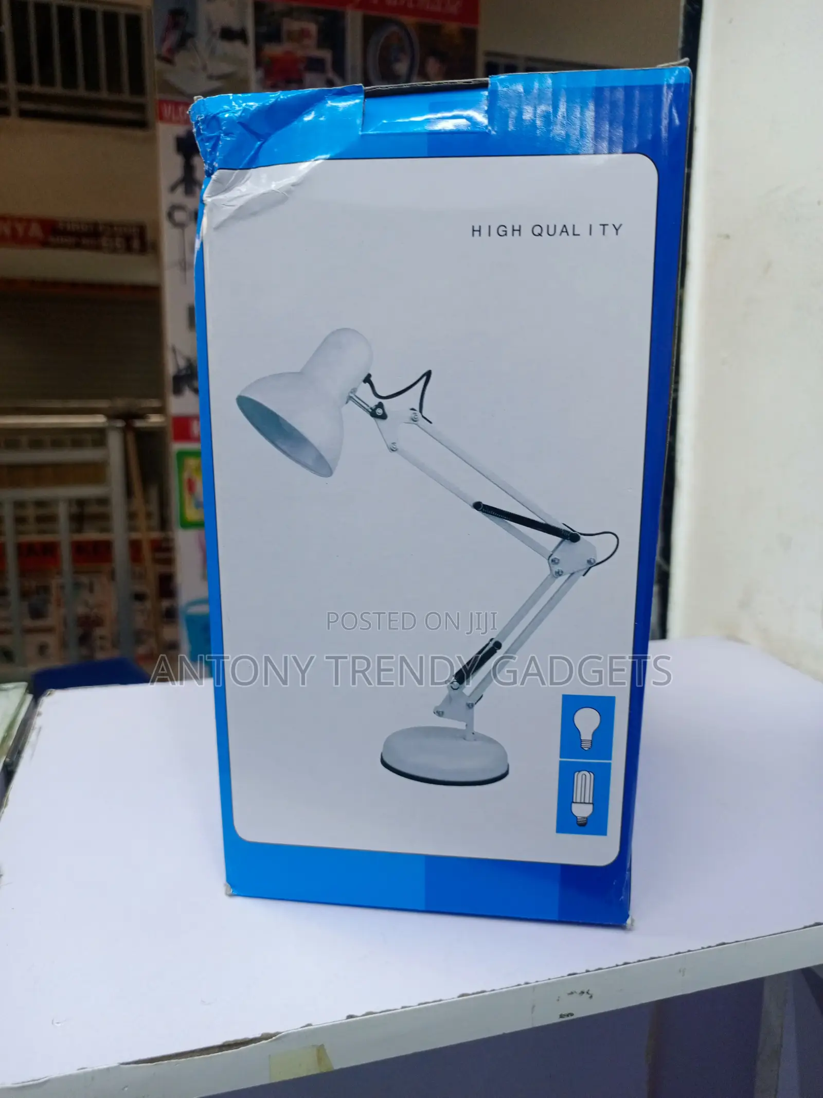 Adjustable Swing Arm Desk Lamp With Clamp and Stable Base