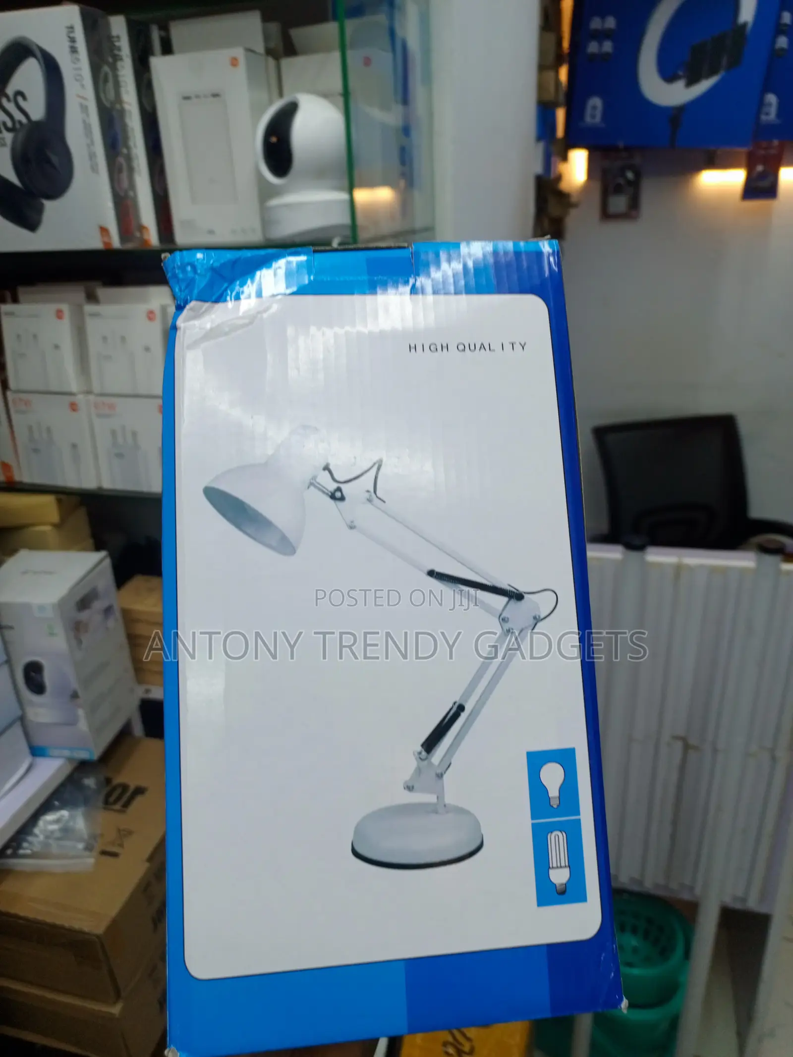 Flexible Architect Desk Lamp Dual Base Clamp Adjustable Arm