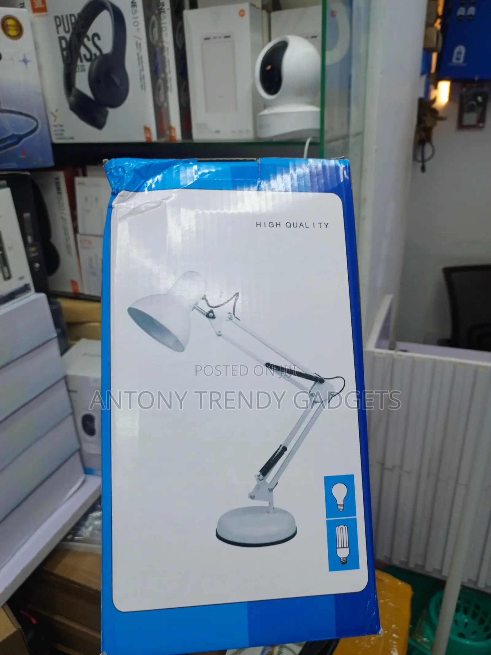 Flexible Architect Desk Lamp Dual Base Clamp Adjustable Arm
