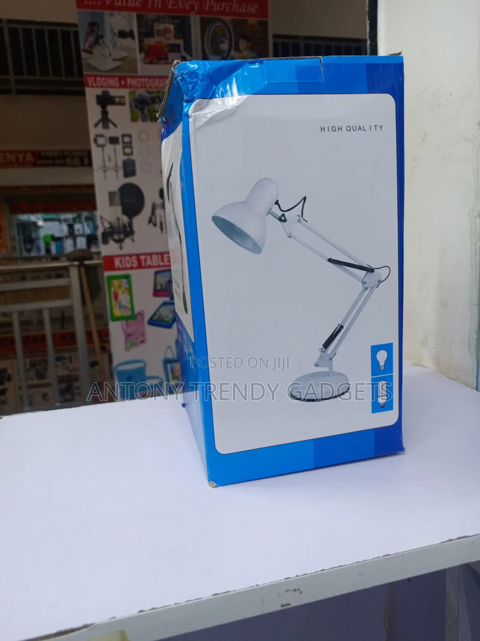 Flexible Architect Desk Lamp Dual Base Clamp Adjustable Arm