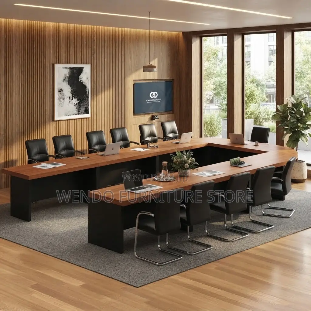 Boardroom Table; 6 Meters U Shaped Staff Members Boardroom Table
