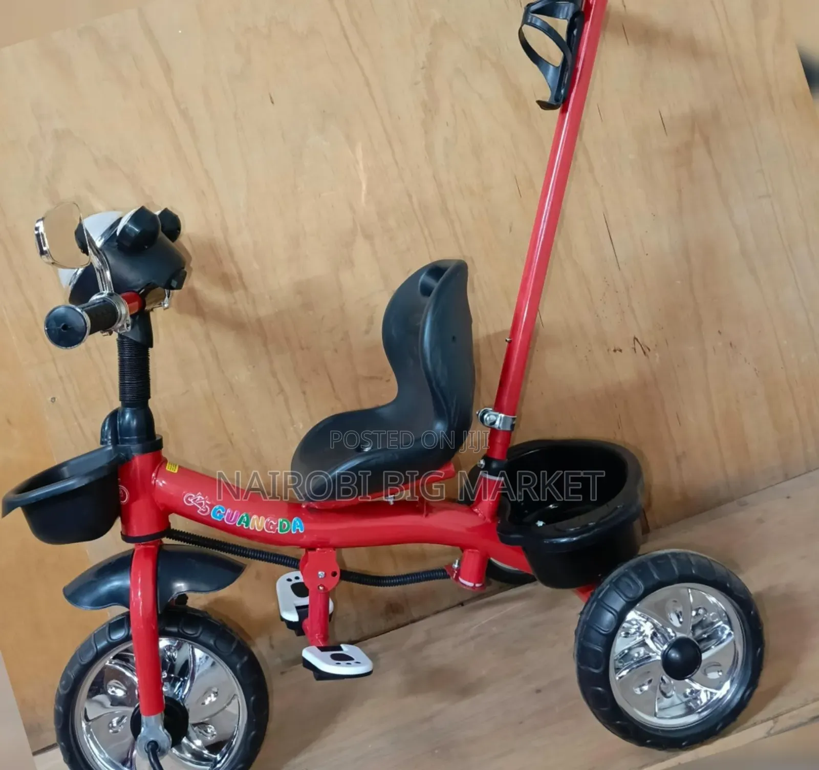 Red Tricycle With Handle