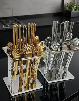 24- To 25-Piece Flatware Set With an Organizing Stand