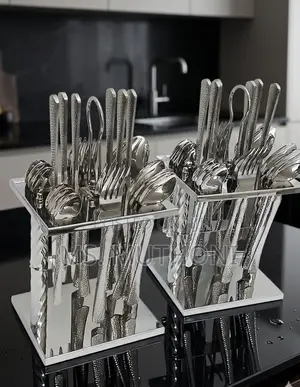 24- To 25-Piece Flatware Set With an Organizing Stand