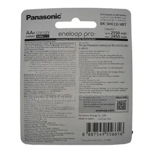 Panasonic Eneloop Pro AA X4 2550Mah- Rechargeable Batteries