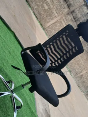 Secretarial Mesh Office Chair With Headrest
