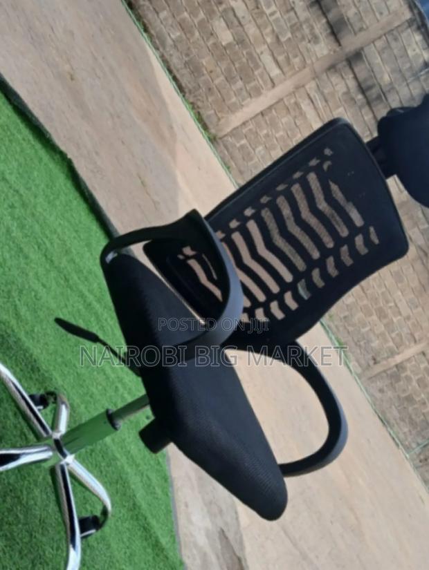Secretarial Mesh Office Chair With Headrest