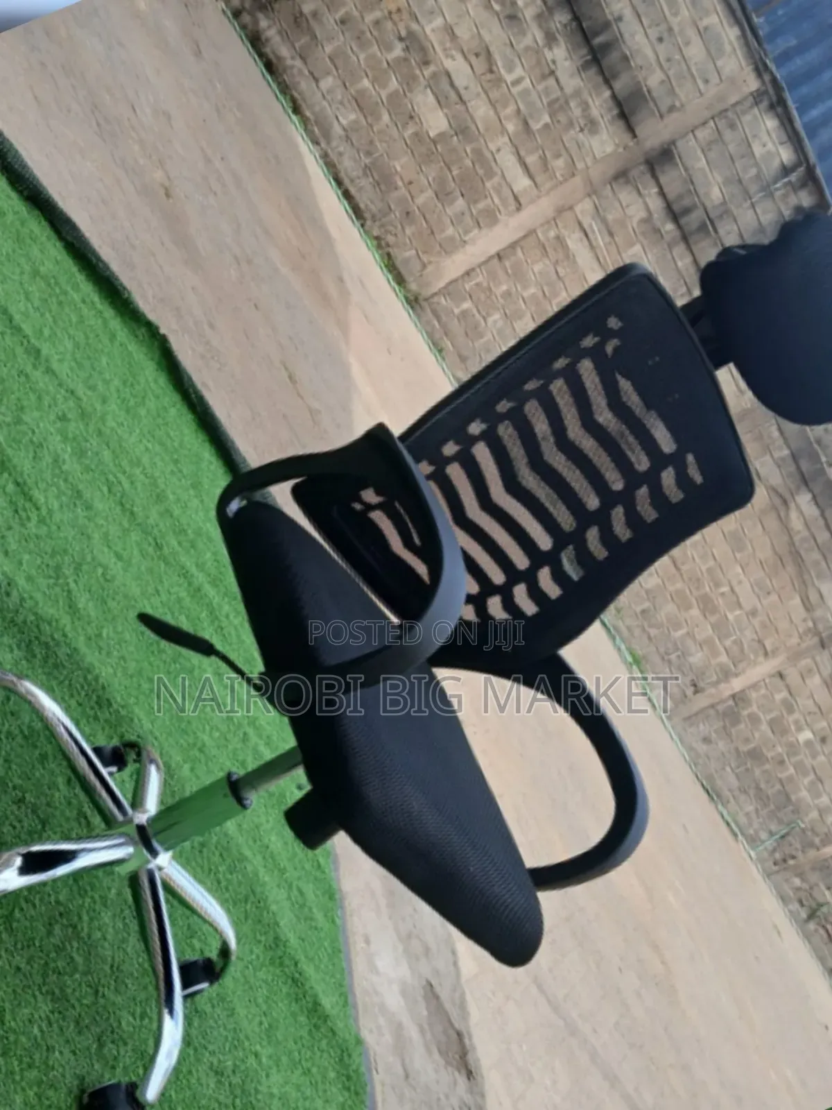 Secretarial Mesh Office Chair With Headrest