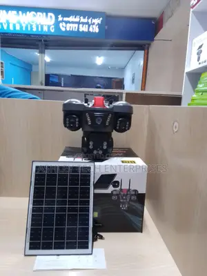 Heavy Duty V380 Triple Lens Outdoor CCTV With Siren