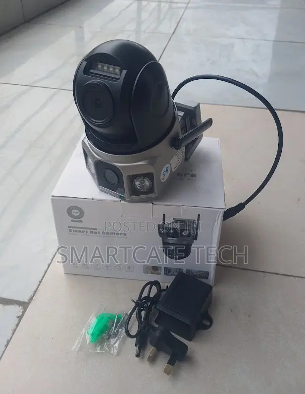 AC Powered Dual Lens 4G CCTV Security Camera – V380 Remote View