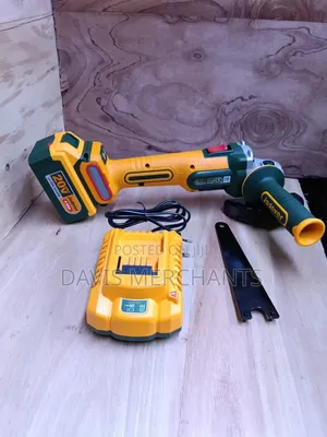 Cordless Angle Grinder 4.0 Ah 20 v Lithium Ion Batteries 115mm Disc