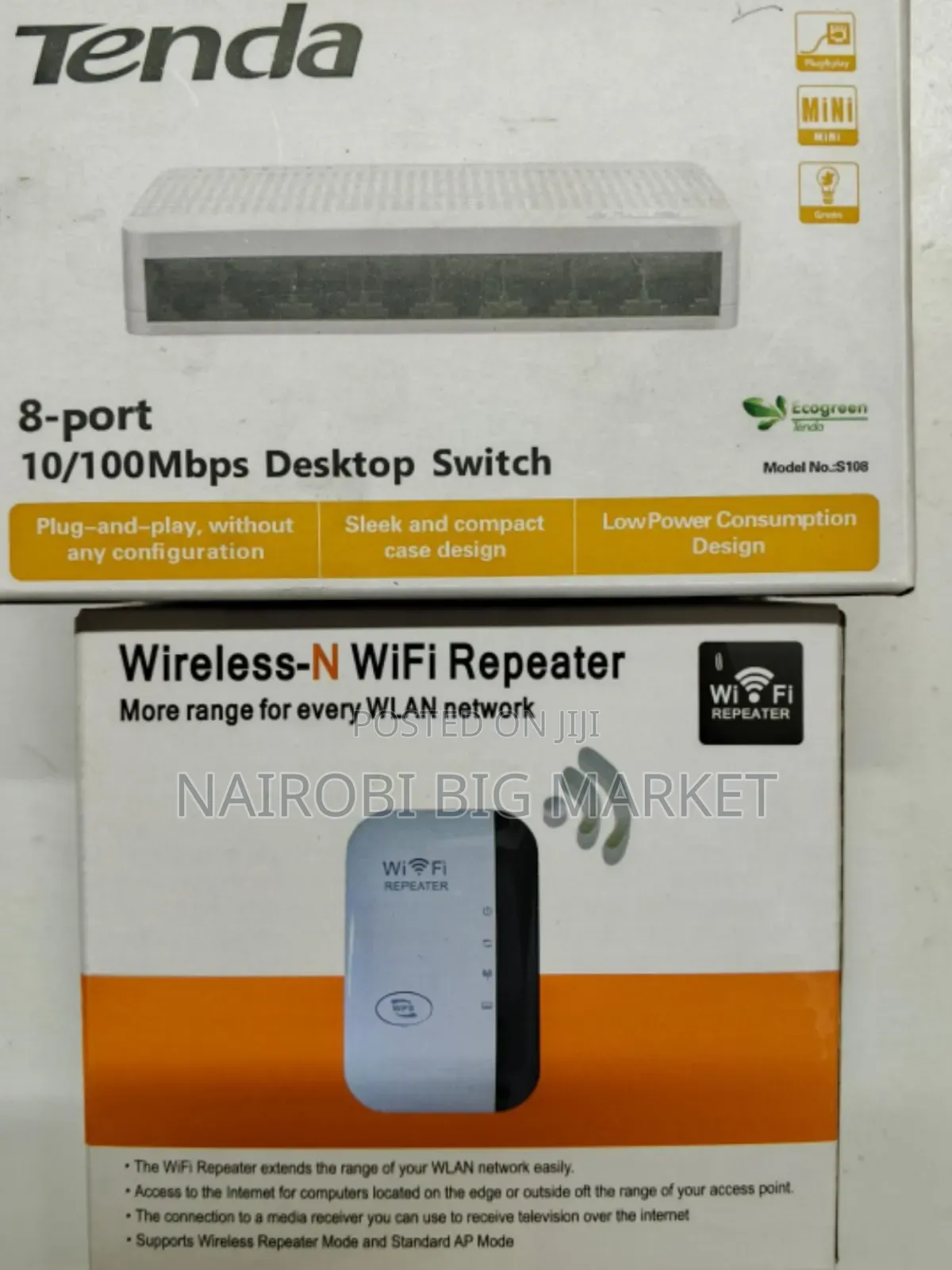8 Port Desktop Switch With Wifi Extender