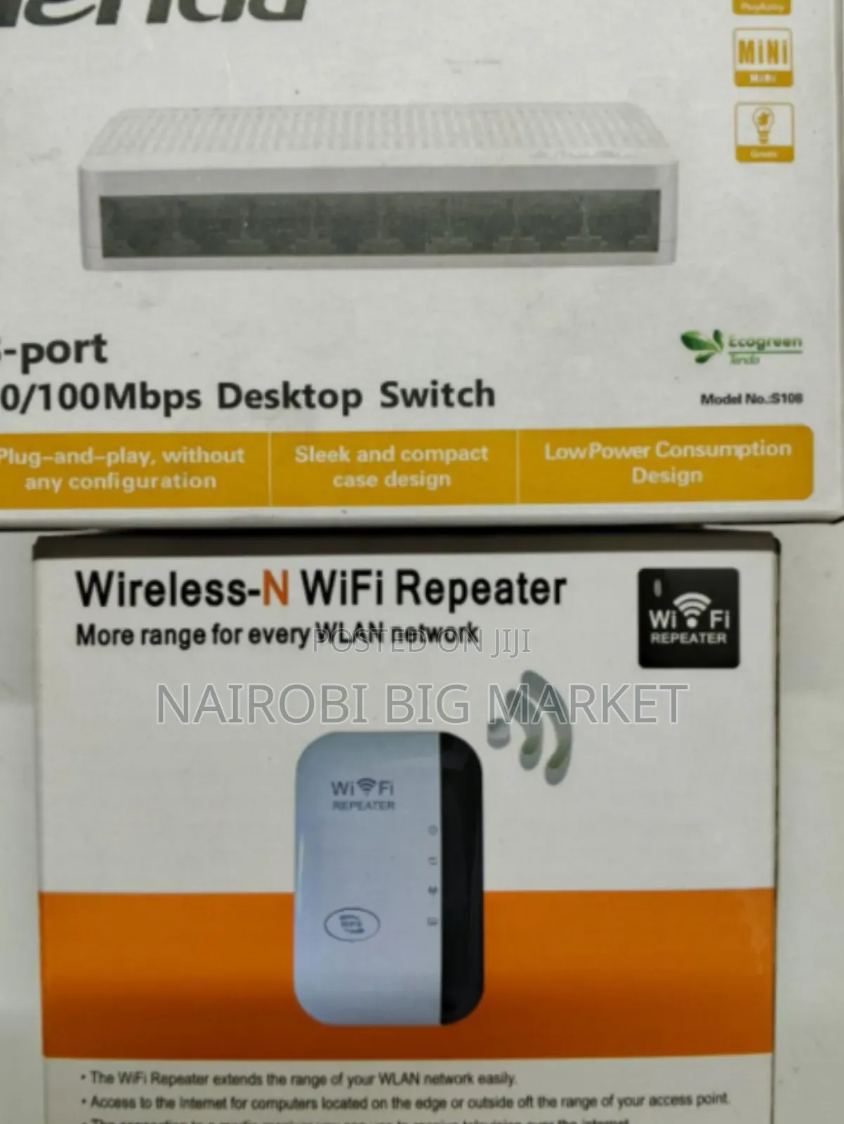 8 Port Desktop Switch With Wifi Extender