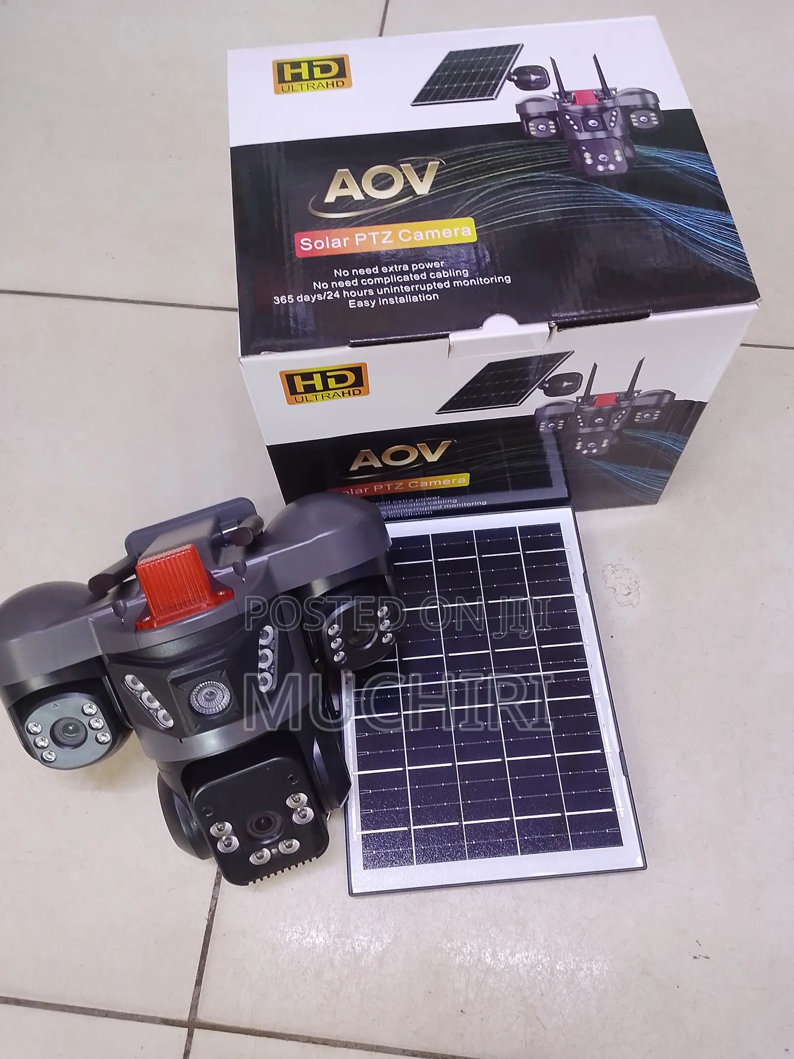 V380po Triple Lens AI AOV Surveillance Camera