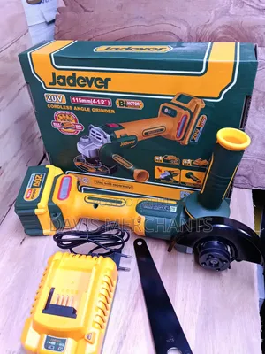 41⁄2 Inch/115mm Jadever Cordless Angle Grinder 20V Battery and Charger