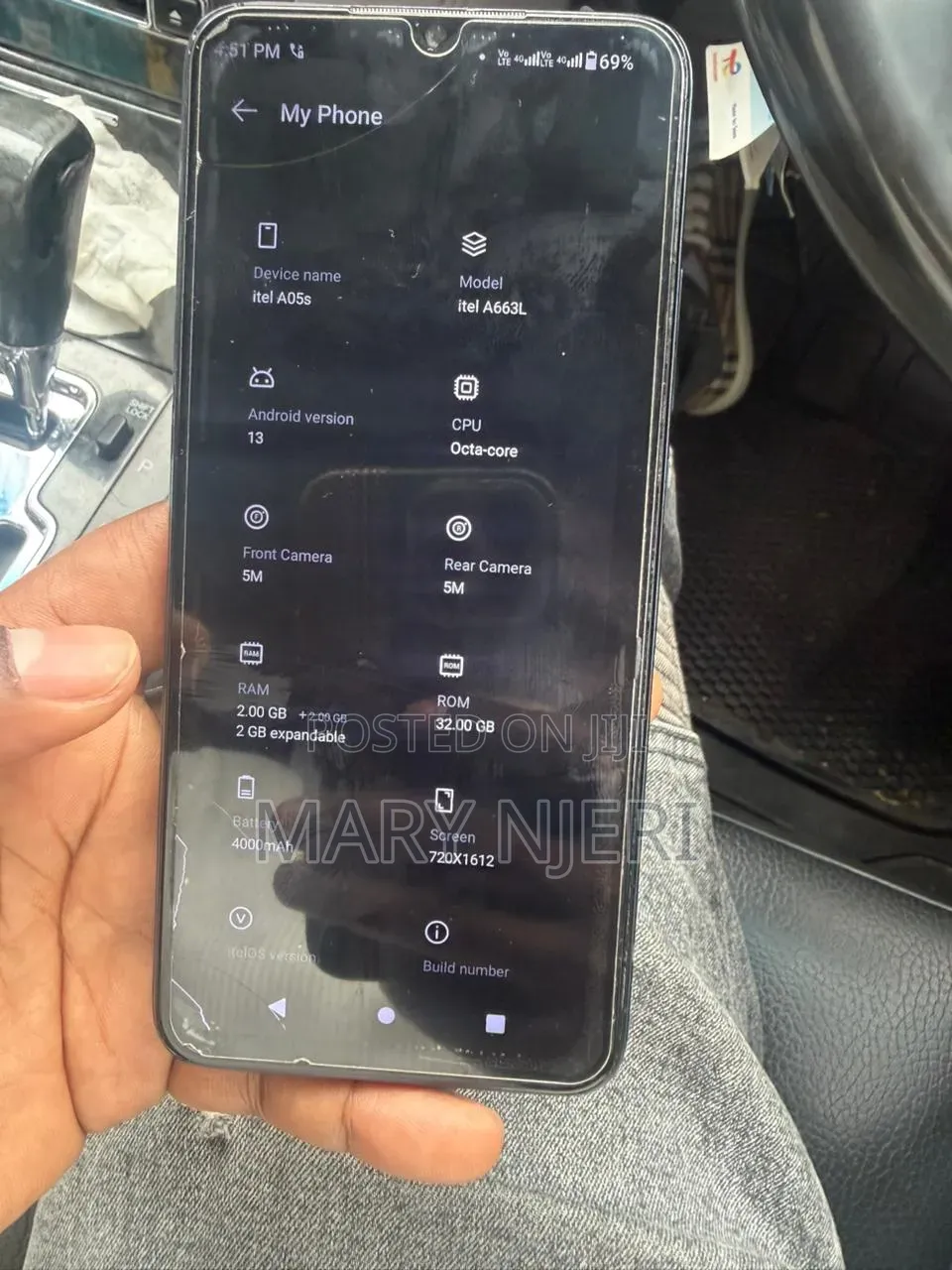 Itel A05s 32 GB Black
