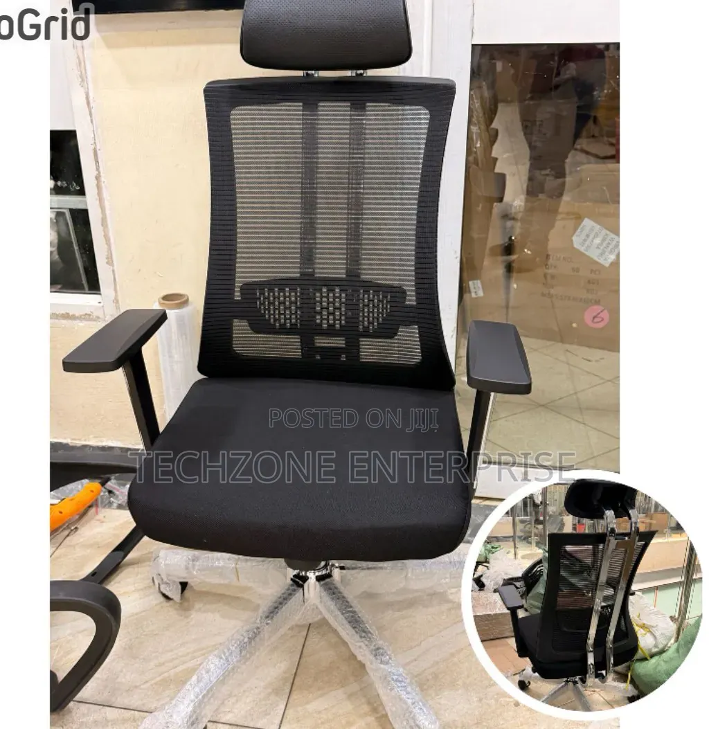 Managerial High-Back Orthopedics Mesh Chair Office, Black ,,