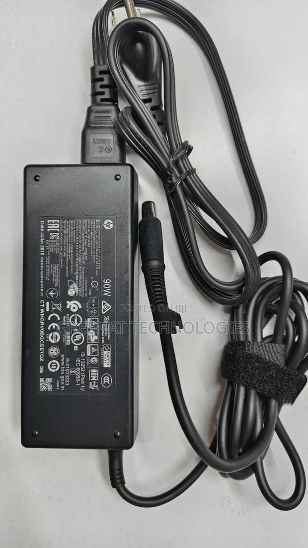 Original Ex-Uk HP 90W Laptop Charger Adapter Big Pin With Power Cable