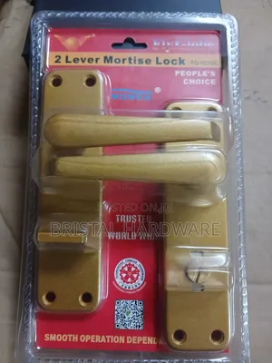 2-Lever Mortise Lock Brass