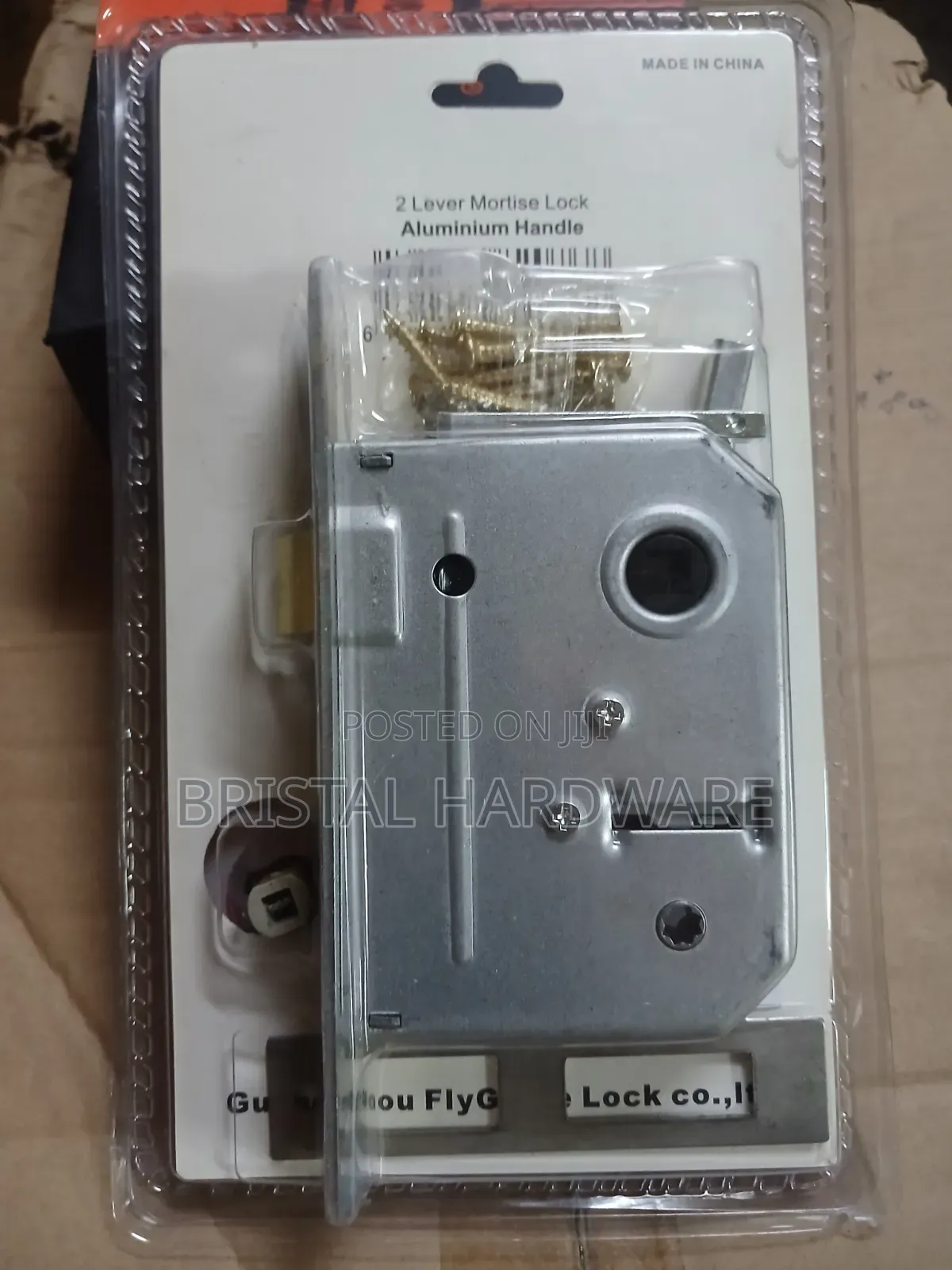 2-Lever Mortise Lock Brass