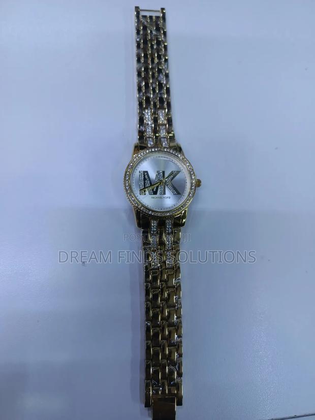 Michael Kors Gold-Tone Linked Bracelet Watch
