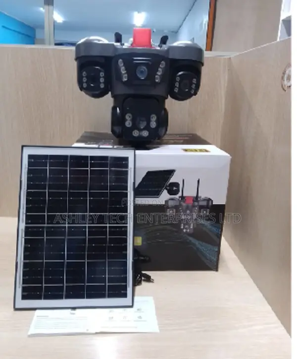 V380 Triple Lens Outdoor Security Camera & Alarm
