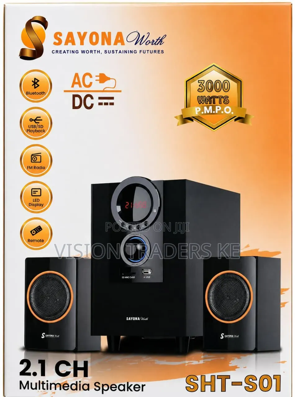 Sayona SHT S-01 2.1Ch Home Threatre System Woofer 3000 Watts